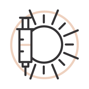 A line art icon representing d3.